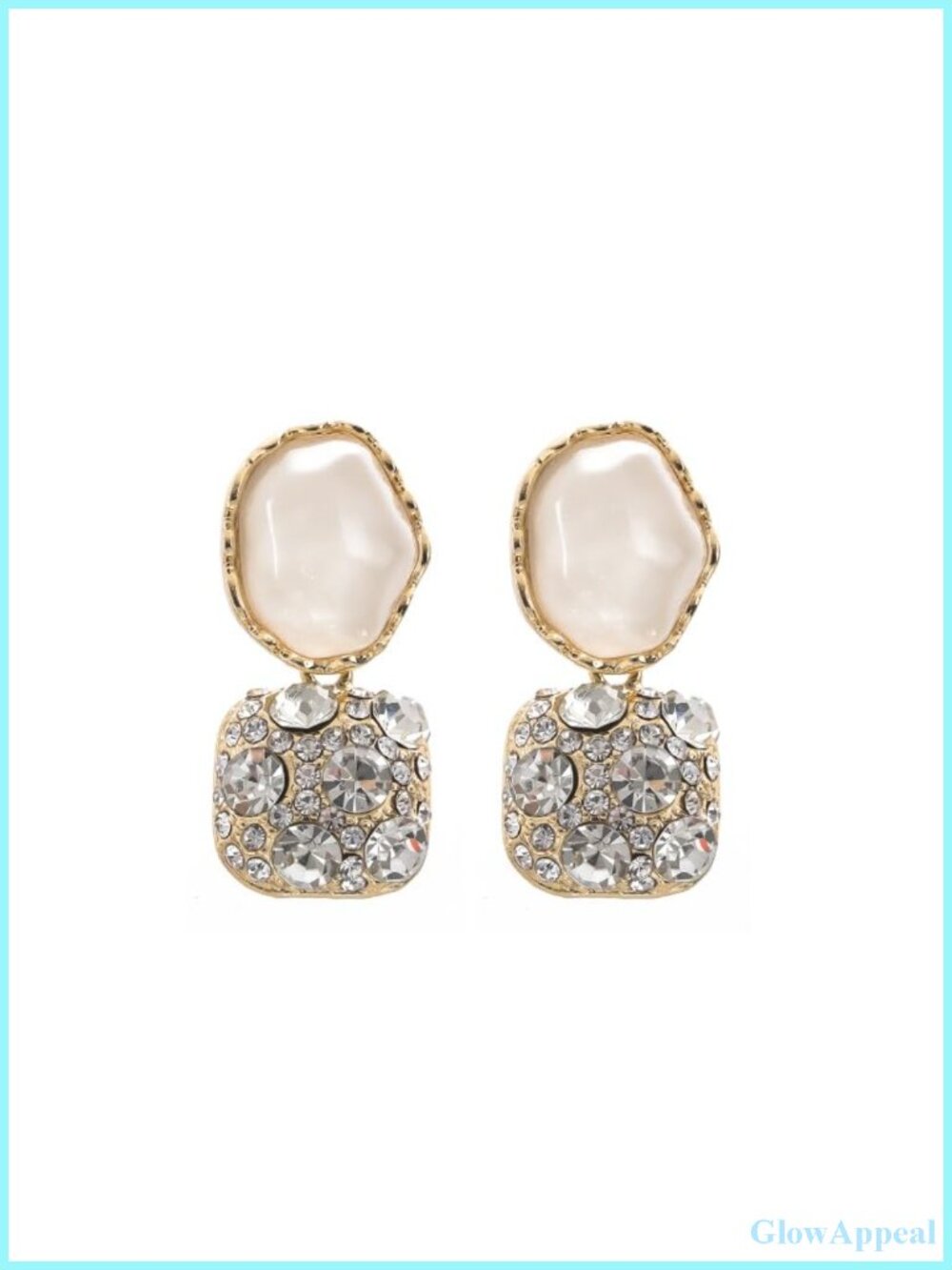 Clip On Earrings Rhinestone Non Pierced Bridal Wedding Jewelry